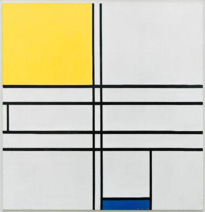 Composizione C; Composizione in blu e giallo da Piet Mondrian